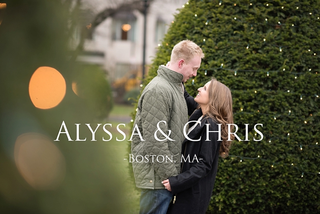 BOSTON WEDDING PHOTOGRAPHER, BOSTON PUBLIC GARDENS, BOSTON ENGAGEMENT, ENGAGEMENT SESSION, ALYSSACHRIS, WINTER ENGAGEMENT SESSION