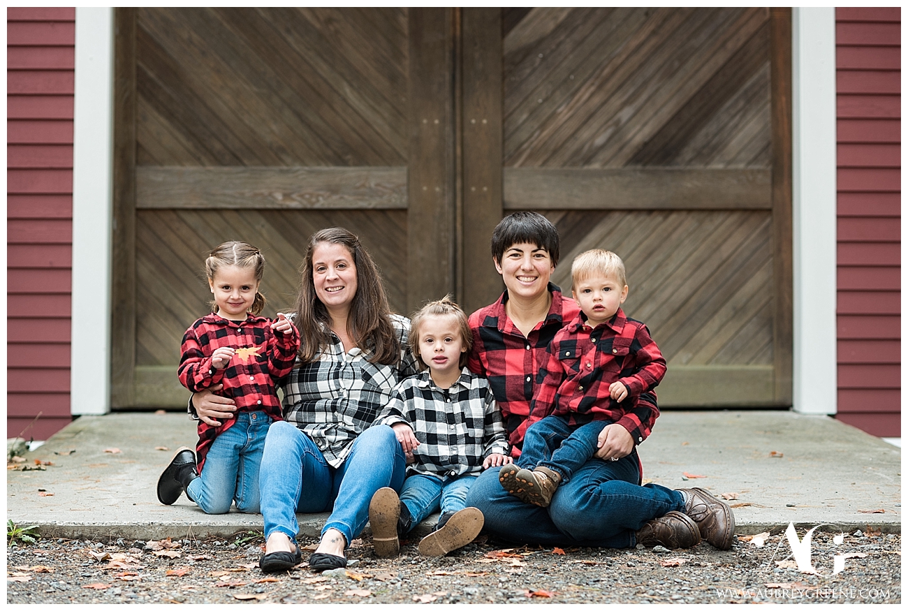 fall family photographer, portrait photographer in Franklin ma, Buffalo check, what to wear, same sex couple, franklin ma photographer, easton ma photographer, nrt, sheep pasture, two moms, twins, photographers in new england