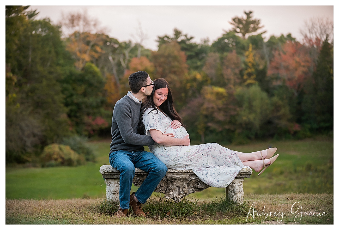 Fall Maternity at Borderland State Park in Easton.