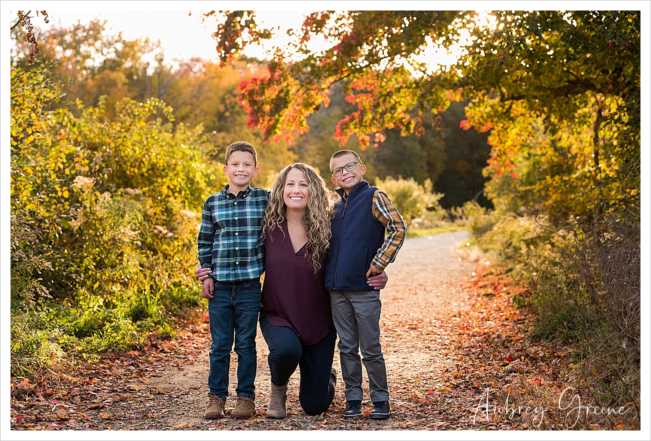 Fall Sunset Family Portrait