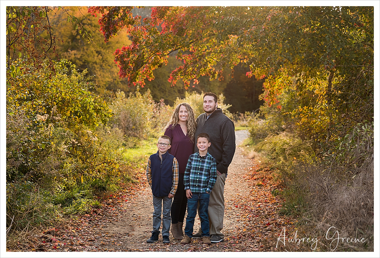 Fall Sunset Family Portrait