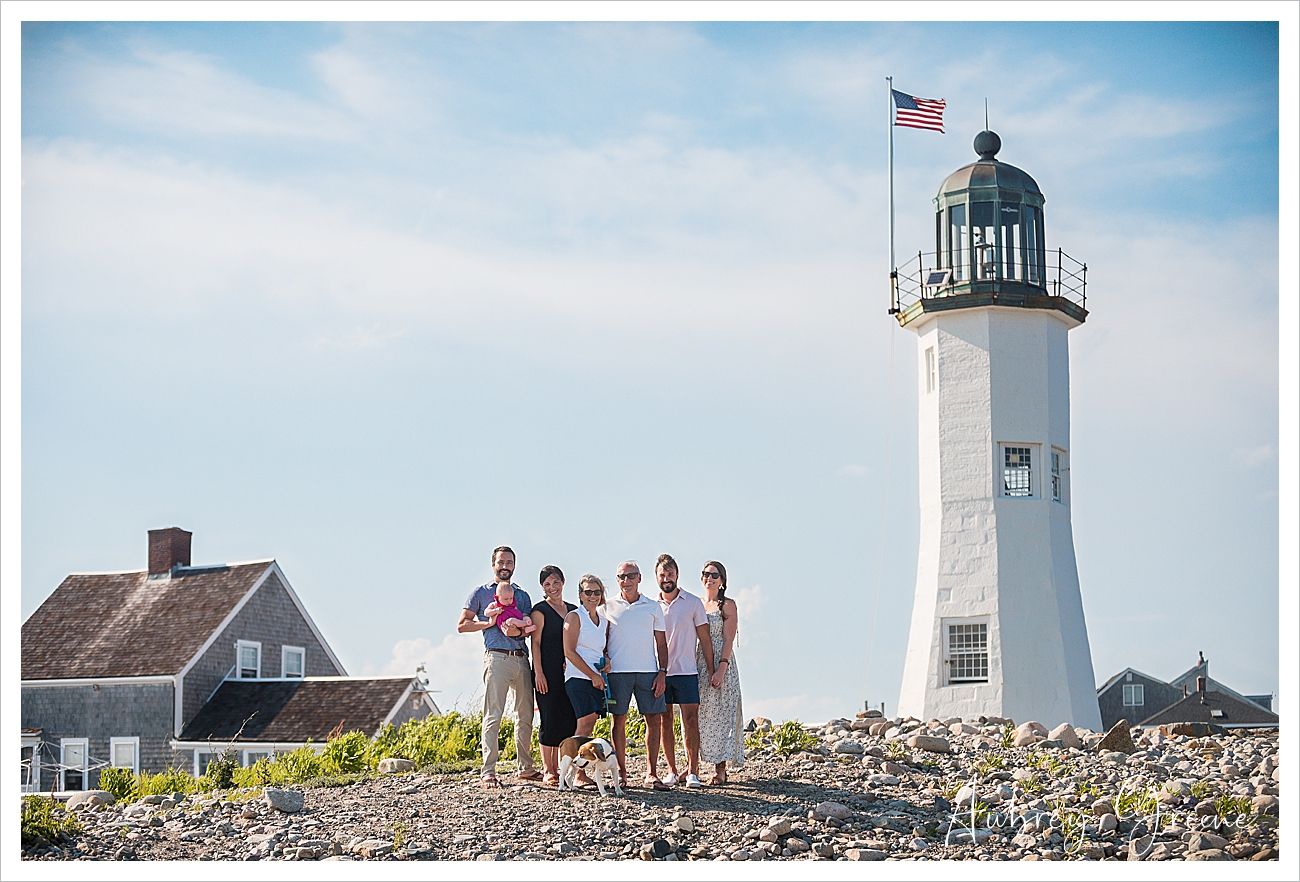 Scituate Lighthouse Family Portrait