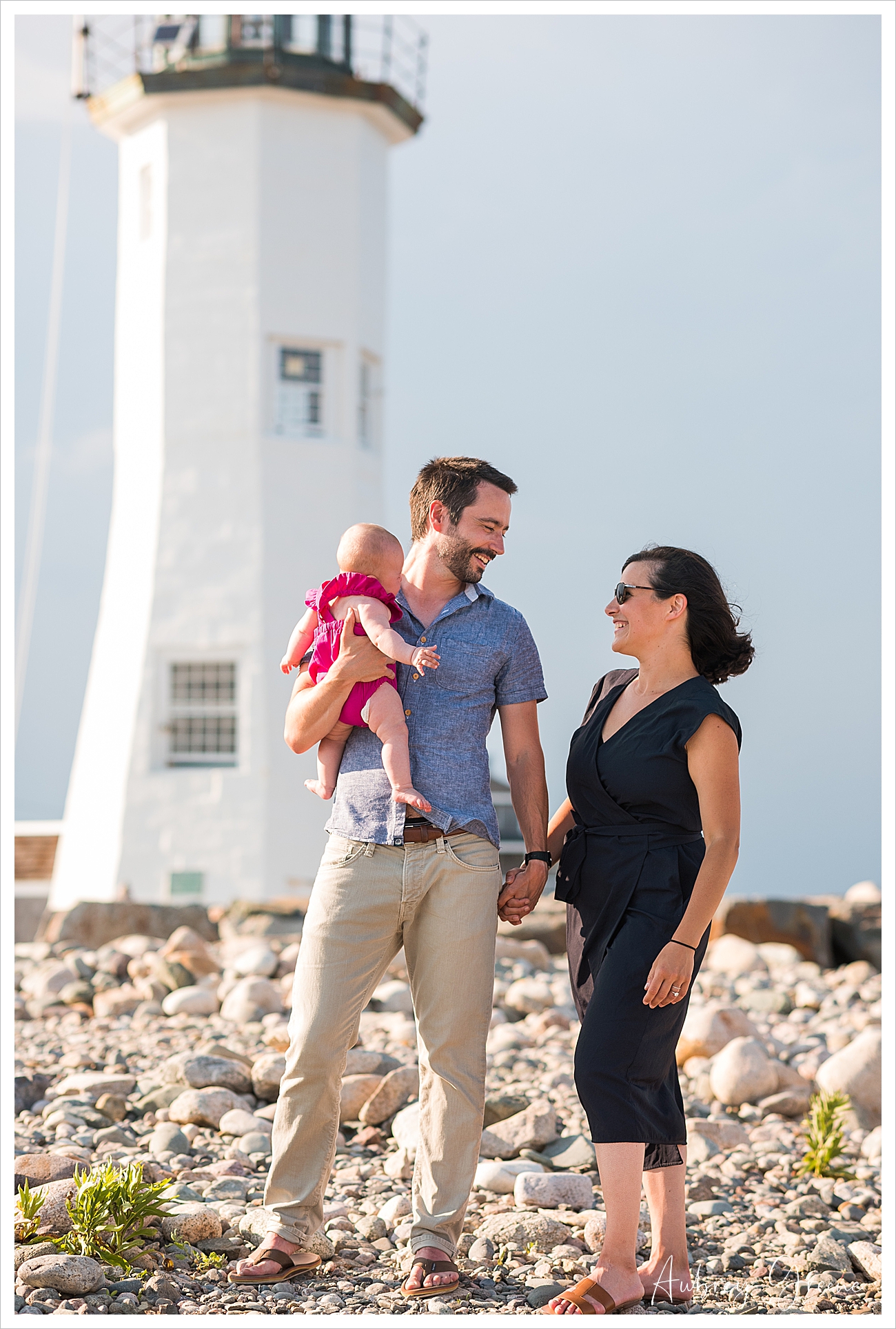 Scituate Lighthouse Family Portrait