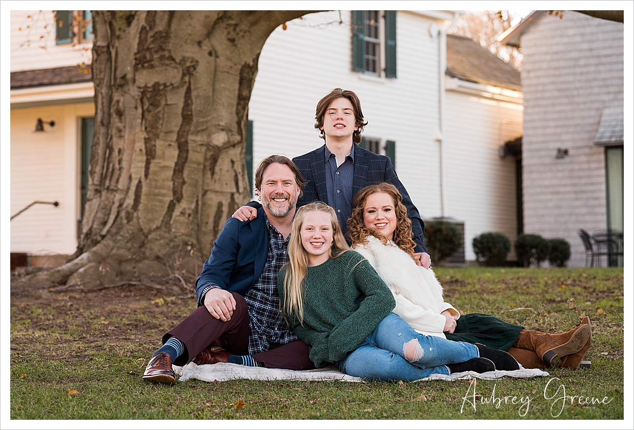 Bold and Classy Family Portrait